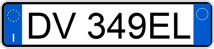 Numer rejestracyjny DV349EL posiada LANCIA Ypsilon 2a serie Numer rejestracyjny DV349EL posiada LANCIA Ypsilon 2a serie