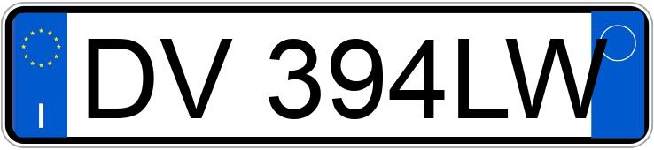 Numer rejestracyjny DV394LW posiada FIAT 500