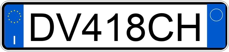 Numer rejestracyjny DV418CH posiada FIAT Panda 2a serie Numer rejestracyjny DV418CH posiada FIAT Panda 2a serie