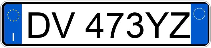 Numer rejestracyjny DV473YZ posiada FIAT Bravo 2a serie Numer rejestracyjny DV473YZ posiada FIAT Bravo 2a serie