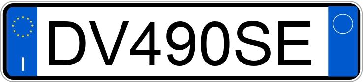 Numer rejestracyjny DV490SE posiada TOYOTA Aygo 1a serie