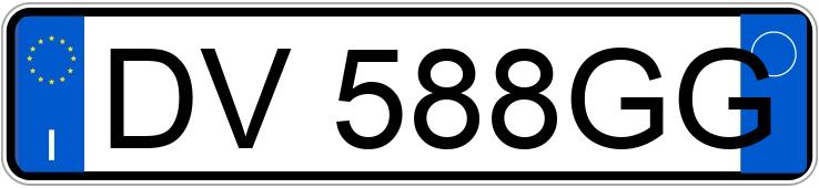 Numer rejestracyjny DV588GG posiada FIAT Panda 2a serie