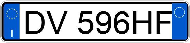 Numer rejestracyjny DV596HF posiada FIAT Grande Punto