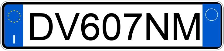 Numer rejestracyjny DV607NM posiada AUDI A3 2a serie