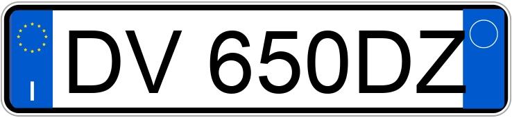 Numer rejestracyjny DV650DZ posiada LANCIA Delta