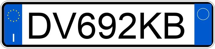 Numer rejestracyjny DV692KB posiada FIAT Grande Punto