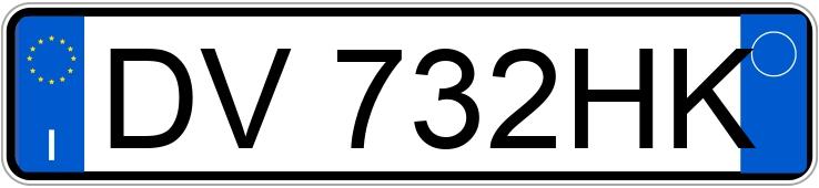 Numer rejestracyjny DV732HK posiada PEUGEOT 207