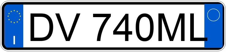 Numer rejestracyjny DV740ML posiada FIAT Panda 2a serie