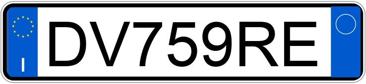 Numer rejestracyjny DV759RE posiada FIAT 600