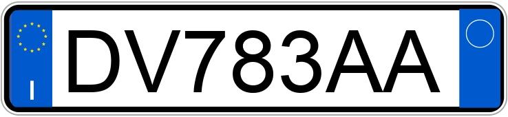 Numer rejestracyjny DV783AA posiada TOYOTA Yaris 2a serie