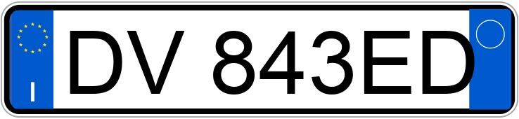 Numer rejestracyjny DV843ED posiada FIAT Panda 2a serie Numer rejestracyjny DV843ED posiada FIAT Panda 2a serie