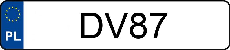 Numer rejestracyjny DV 87 posiada JEEP GRAND CHEROKEE - DV87 Numer rejestracyjny DV 87 posiada JEEP GRAND CHEROKEE - DV87