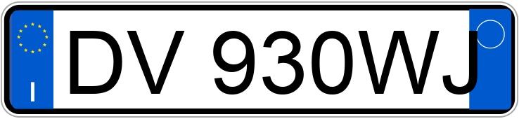 Numer rejestracyjny DV930WJ posiada FIAT Panda 2a serie