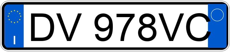 Numer rejestracyjny DV978VC posiada FIAT 500 Numer rejestracyjny DV978VC posiada FIAT 500