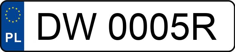 Numer rejestracyjny DW 0005R posiada MERCEDES-BENZ E 270 CDI MR`02 E3 211 Classic - DW0005R