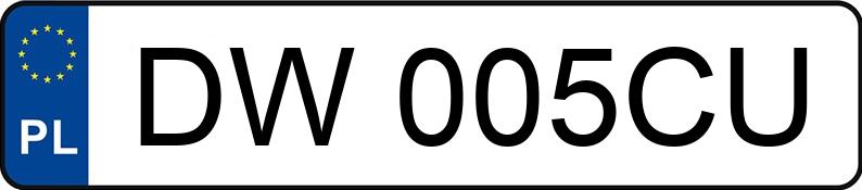 Numer rejestracyjny DW 005CU posiada SKODA Fabia 1.4 MR`05 E4 Classic - DW005CU