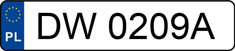 Numer rejestracyjny DW 0209A posiada OPEL Vectra A 2.0i Kat. - DW0209A Numer rejestracyjny DW 0209A posiada OPEL Vectra A 2.0i Kat. - DW0209A