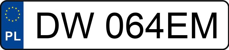 Numer rejestracyjny DW 064EM posiada PEUGEOT 406 1.8 Kat. SL - DW064EM Numer rejestracyjny DW 064EM posiada PEUGEOT 406 1.8 Kat. SL - DW064EM