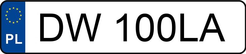 Numer rejestracyjny DW 100LA posiada AUDI A4 - DW100LA