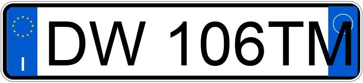 Numer rejestracyjny DW106TM posiada MERCEDES Classe B