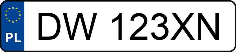 Numer rejestracyjny DW 123XN posiada BMW 328i MR`12 E5 F30 328i MR`12 E5 F30 - DW123XN