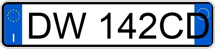 Numer rejestracyjny DW142CD posiada LANCIA Ypsilon 2a serie