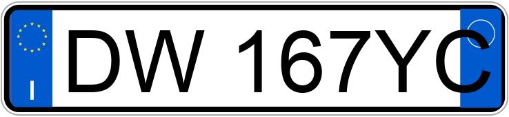 Numer rejestracyjny DW167YC posiada FORD Kuga 1a serie