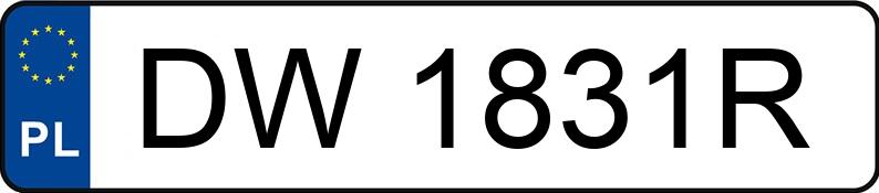 Numer rejestracyjny DW 1831R posiada FSO-WARSZAWA POLONEZ 125PN - DW1831R