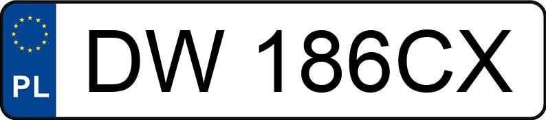 Numer rejestracyjny DW 186CX posiada BMW 520i Touring 24V Kat. E34 520i Touring 24V Kat. E34 - DW186CX