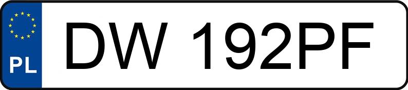 Numer rejestracyjny DW 192PF posiada MAZDA 3 - 2.0 MR`09 E5 Exclusive Plus - DW192PF