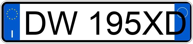 Numer rejestracyjny DW195XD posiada AUDI A4 4a serie