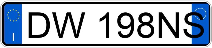 Numer rejestracyjny DW198NS posiada FIAT Bravo 2a serie