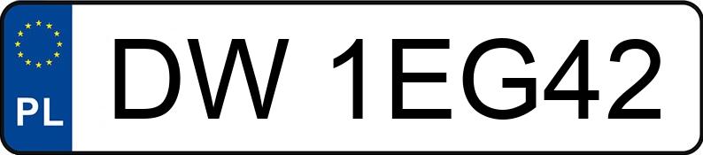 Numer rejestracyjny DW 1EG42 posiada AUDI A6 - DW1EG42 Numer rejestracyjny DW 1EG42 posiada AUDI A6 - DW1EG42