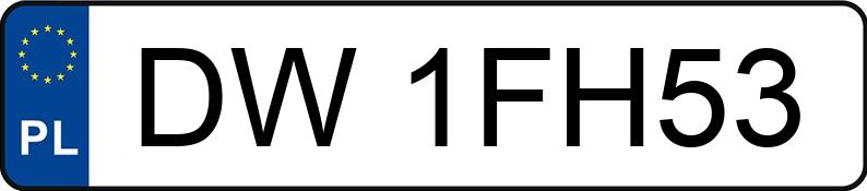 Numer rejestracyjny DW 1FH53 posiada CITROEN C1 - DW1FH53