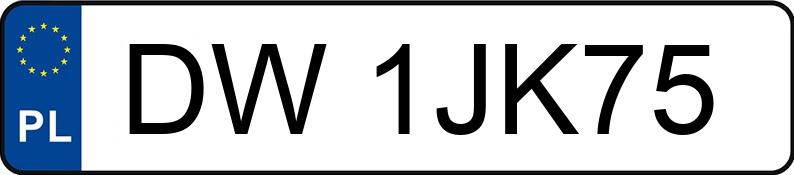 Numer rejestracyjny DW 1JK75 posiada CITROEN DS3 - DW1JK75