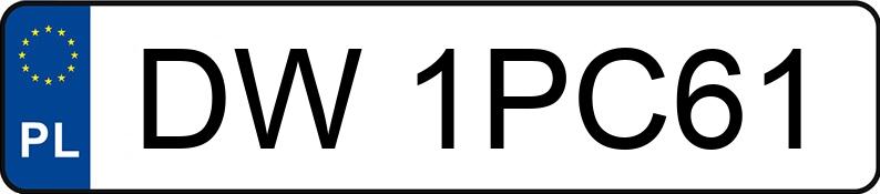 Pirat drogowy w pojeździe o numerach rejestracyjnych DW1PC61