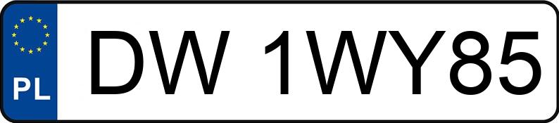 Numer rejestracyjny DW 1WY85 posiada AUDI A3 LIMOUSINE - DW1WY85