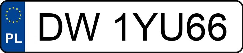 Numer rejestracyjny DW 1YU66 posiada BMW 520i Kat. MR`95 E39 520i Kat. MR`95 E39 - DW1YU66