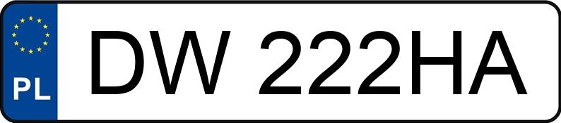 Numer rejestracyjny DW222HA posiada HONDA Accord ES Aut.