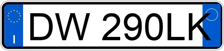 Numer rejestracyjny DW290LK posiada FIAT Panda 2a serie Numer rejestracyjny DW290LK posiada FIAT Panda 2a serie