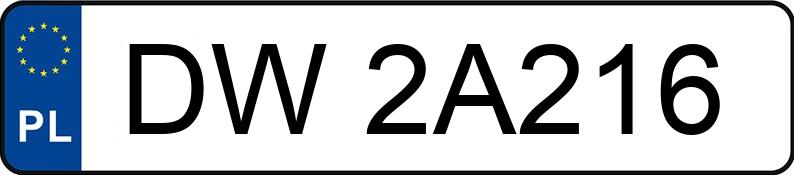 Numer rejestracyjny DW 2A216 posiada BMW 3ER REIHE - DW2A216