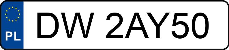 Numer rejestracyjny DW 2AY50 posiada AUDI A4 - DW2AY50