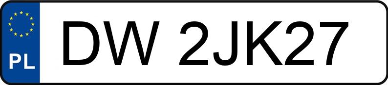 Numer rejestracyjny DW 2JK27 posiada PORSCHE MACAN - DW2JK27