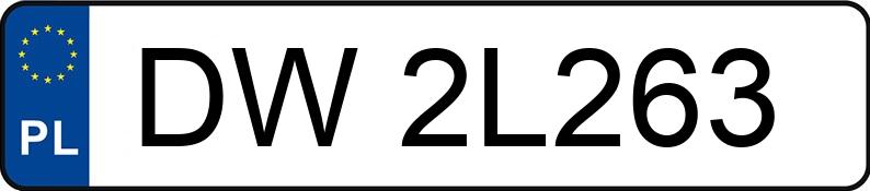 Numer rejestracyjny DW 2L263 posiada SKODA CITIGO AAN - DW2L263