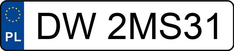 Numer rejestracyjny DW 2MS31 posiada VOLKSWAGEN GOLF - DW2MS31