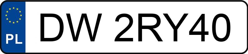 Numer rejestracyjny DW 2RY40 posiada BMW 320 Diesel Mild Hybrid MR`22 E6d/e G20 xDrive Steptronic - DW2RY40