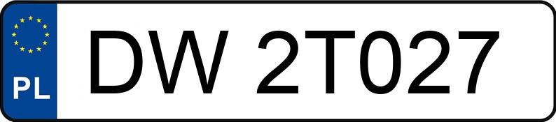 Numer rejestracyjny DW 2T027 posiada BMW 520I - DW2T027