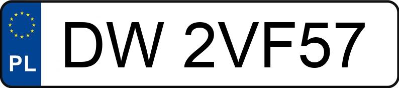 Numer rejestracyjny DW 2VF57 posiada NISSAN 350Z - DW2VF57