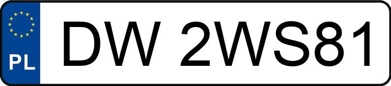 Numer rejestracyjny DW 2WS81 posiada BMW 320 COUPE - DW2WS81