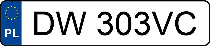 Numer rejestracyjny DW 303VC posiada FIAT 500 - DW303VC